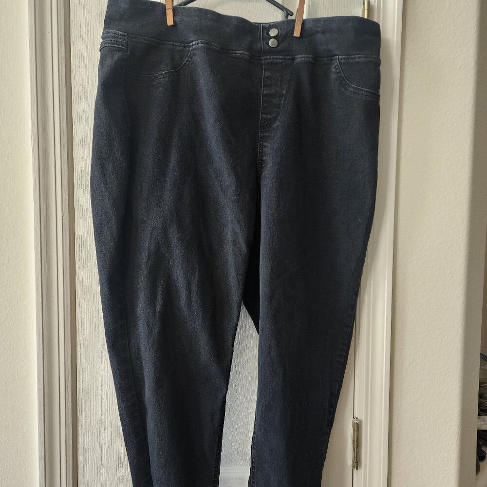 Terra & Sky Black Wash Jeggings size 1X